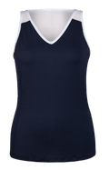 Maureen V-Neck Tank - Slate
