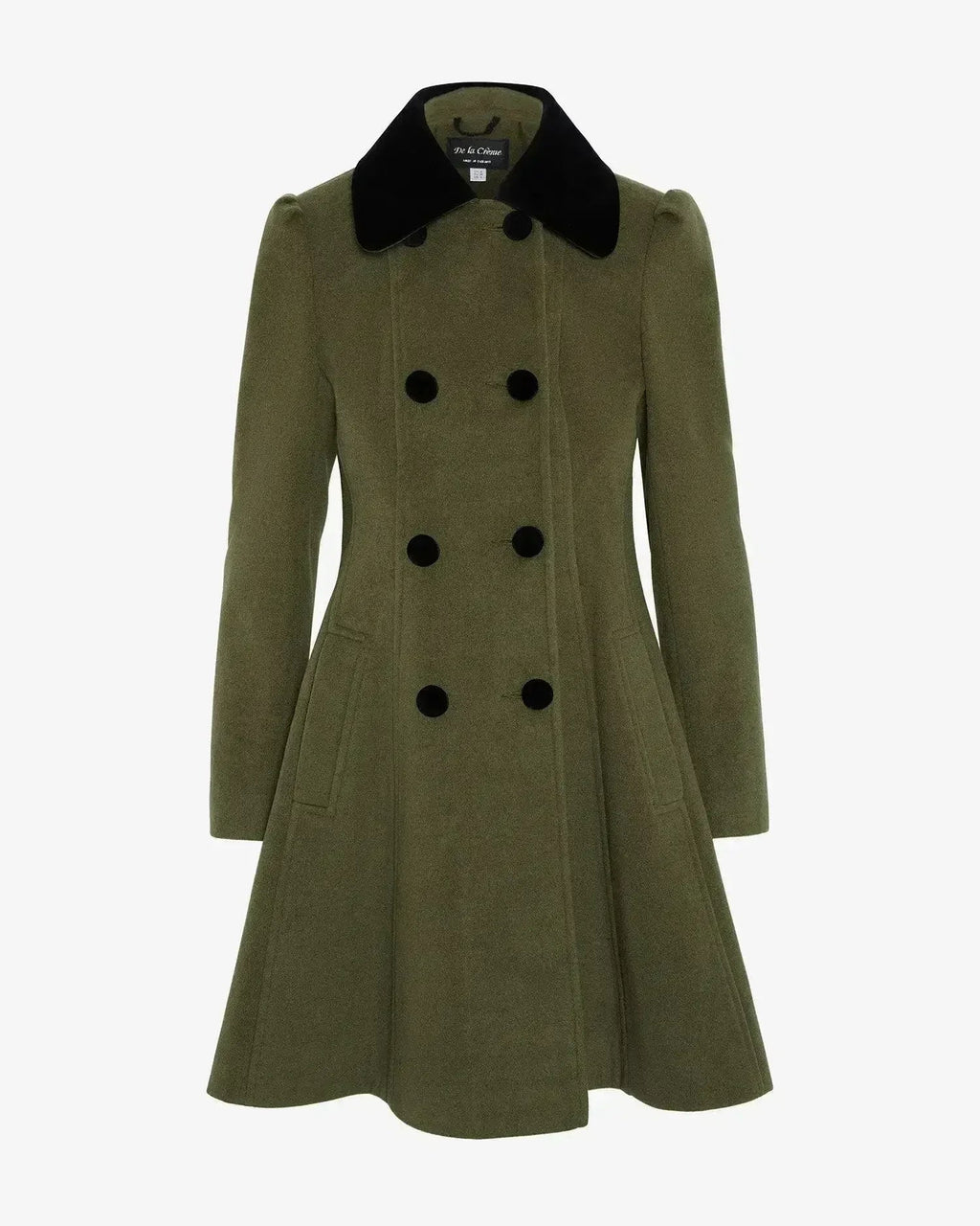 Velvet Trim Skater Coat - Royal Inspired | Femstylo