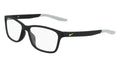 Nike 5048 001 Eyeglasses Matte Black Full Rim Rectangle Shape 49mm