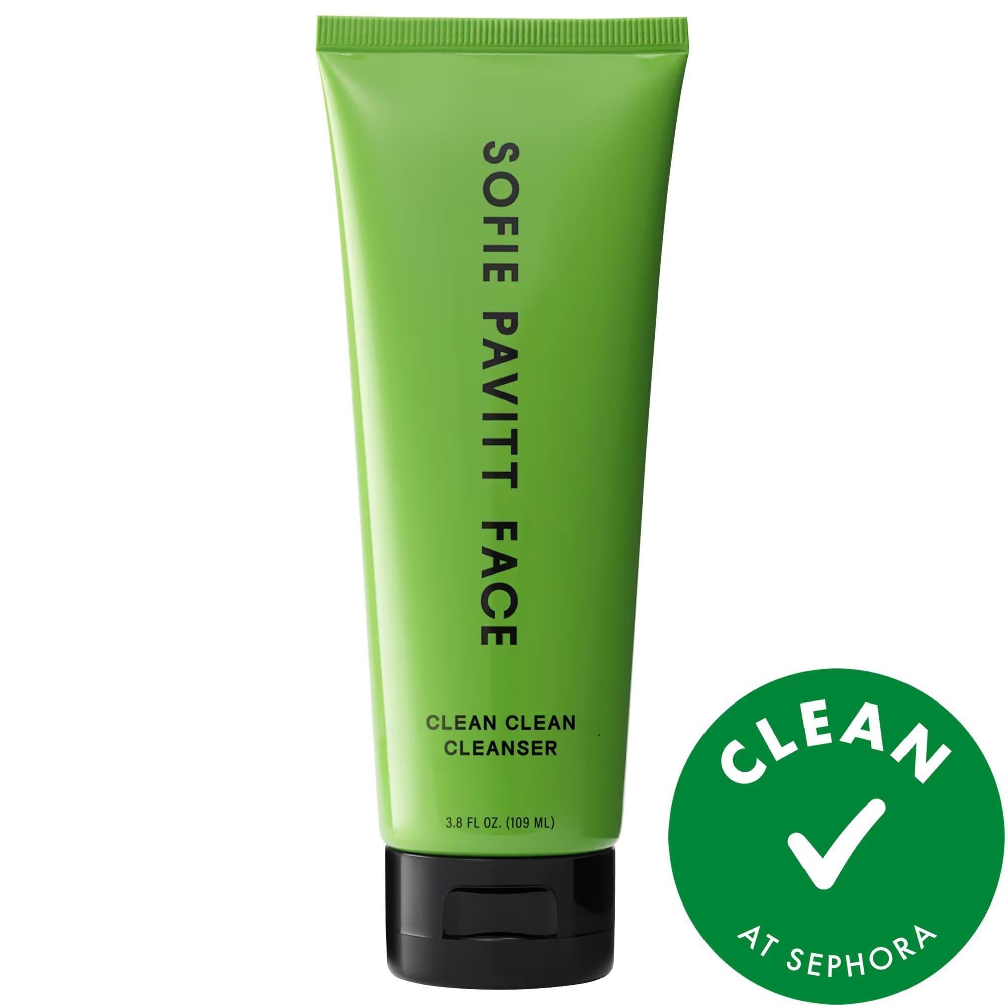 Clean Clean Gentle Gel Foaming Cleanser: Hydrating, Vegan & Fragrance-Free for Sensitive Skin - Non-Stripping Face Wash