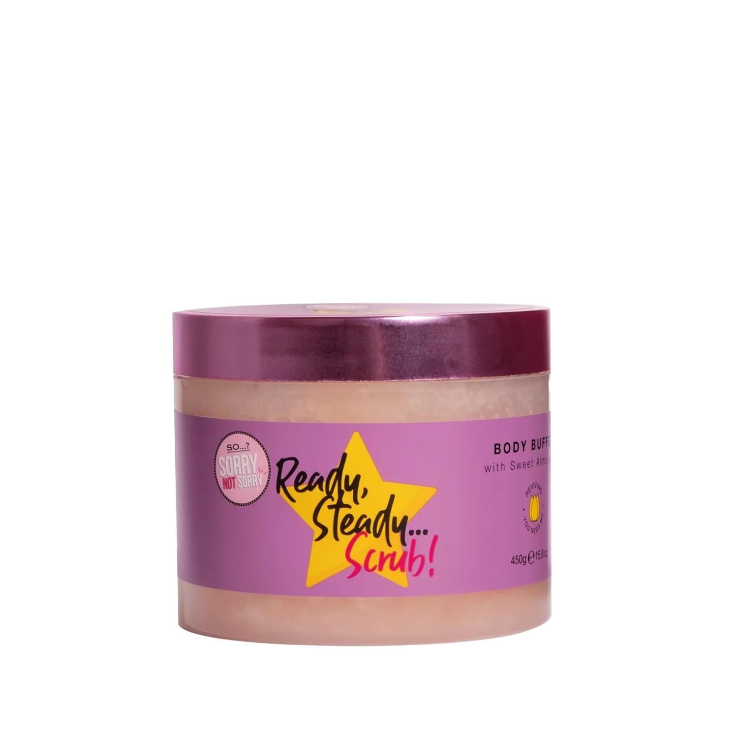 So...? Sorry Not Sorry Ready Steady Scrub Body Scrub - Exfoliating & Smoothing, 450g