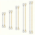 10-Pieces: Stainless Steel Chain Extender
