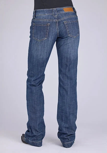 Tin Haul 280 Rosie Fit Flap Pockets (Medium Wash) - Women's Bootcut Jeans