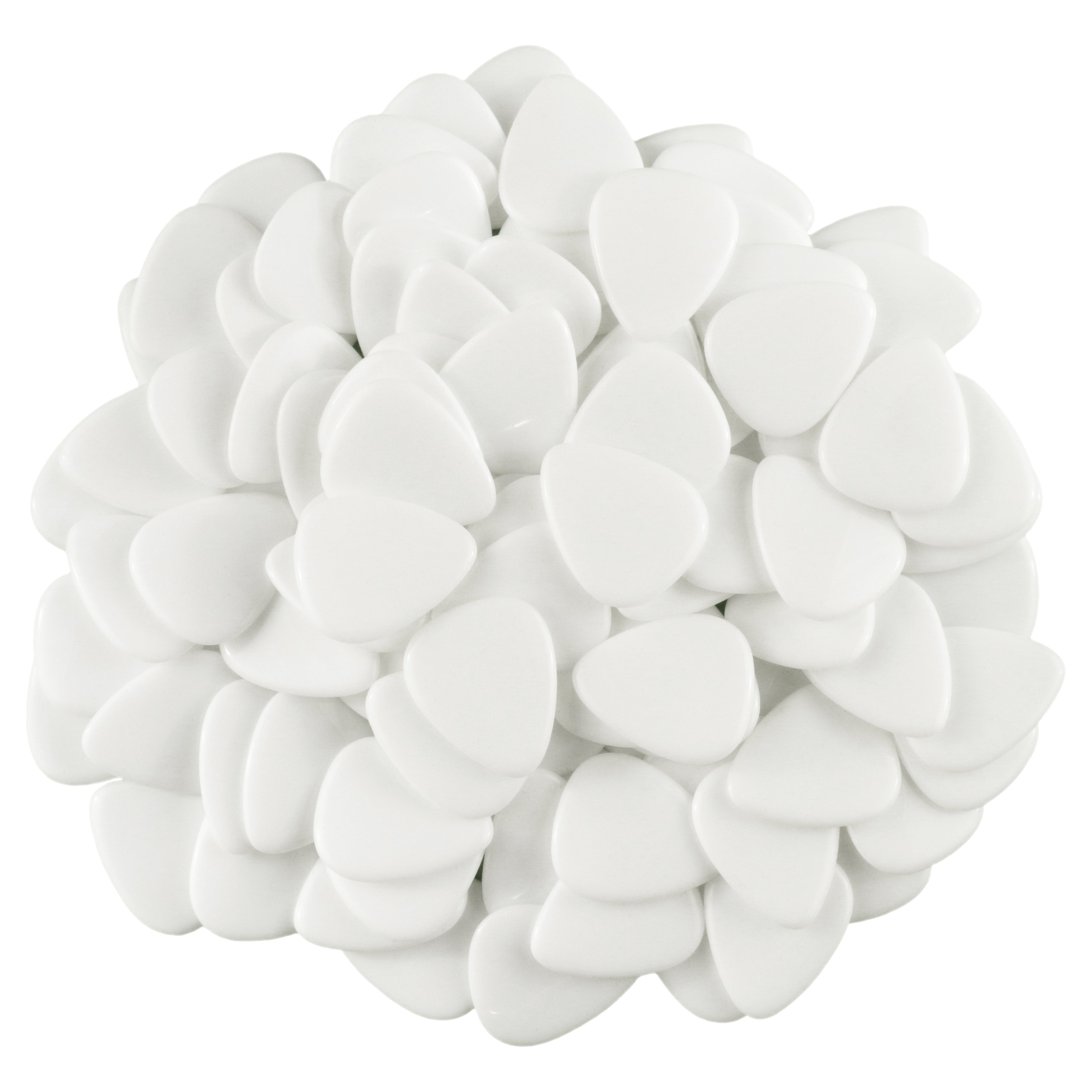 White Agate Stone Guitar Or Bass Pick - 3.0 mm Ultra Heavy Gauge - 351 Shape - Specialty Handmade Gemstone Exotic Plectrum