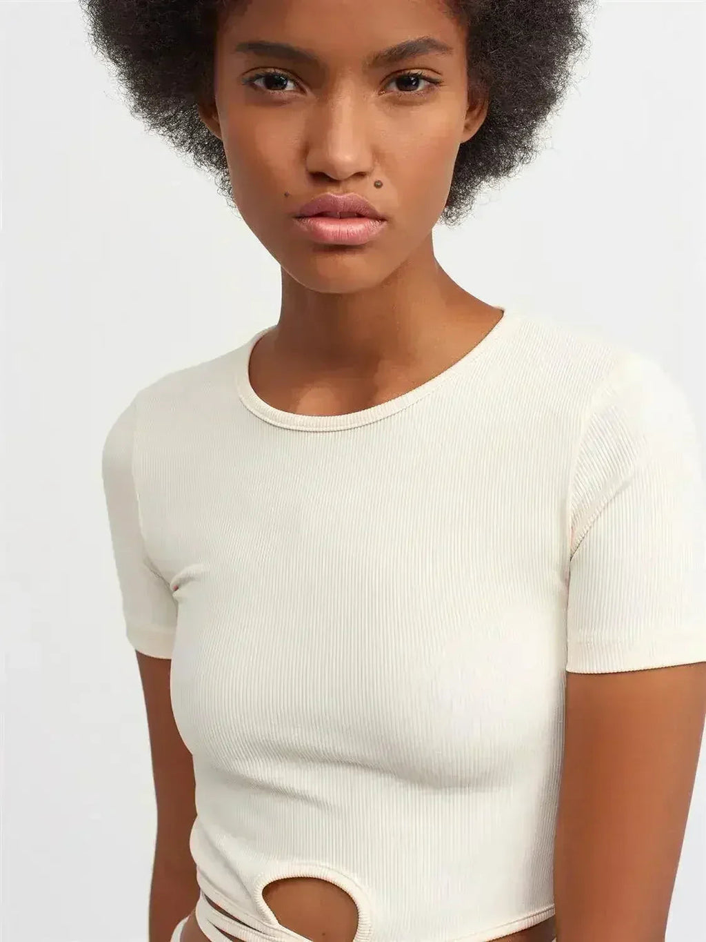 Lace Up Crop Top