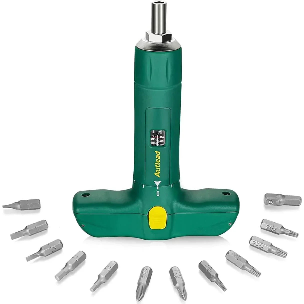 12-Pieces: AUTLEAD Torque Screwdriver, T-shape Torque Wrench