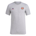 adidas Mens Short Sleeve Pre-Game T-Shirt Medium Grey Heather/New York Red Bulls X-Large