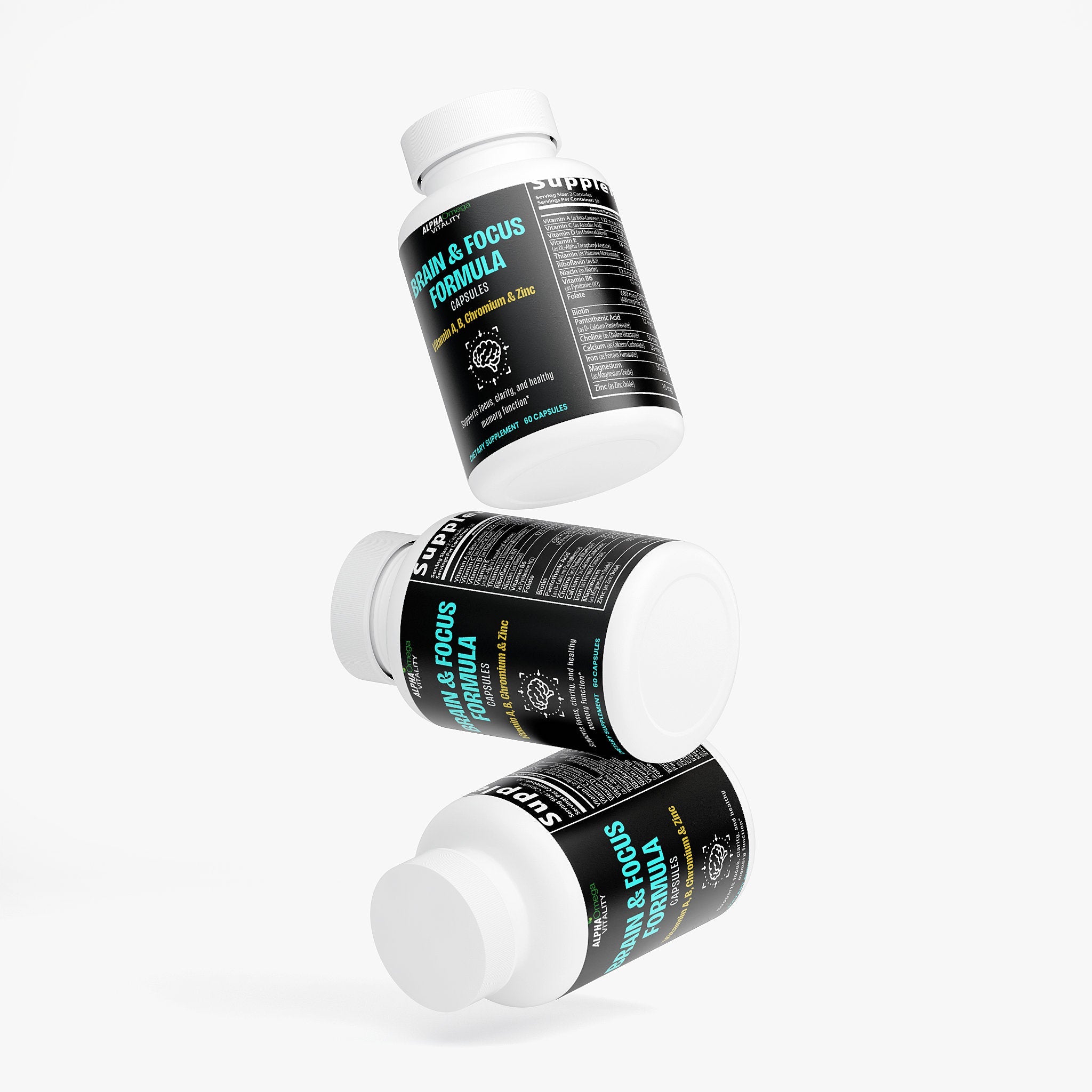 Brain & Focus Formula with A, B, Zinc and Chromium