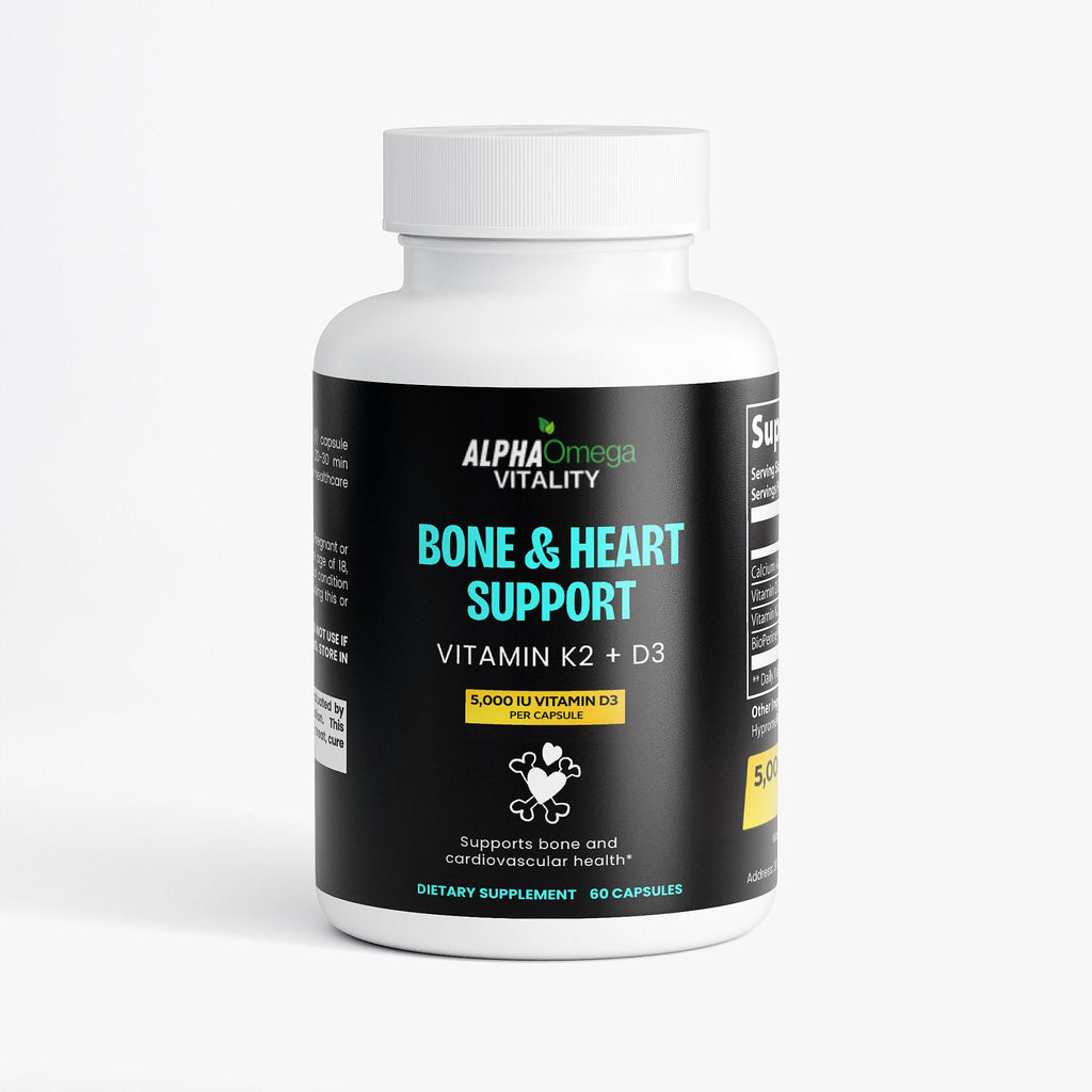 Bone and Heart Support with Vitamin K2 & D3 - 60 Capsules