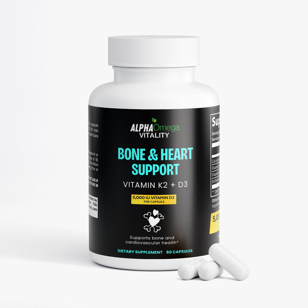 Bone and Heart Support with Vitamin K2 & D3 - 60 Capsules