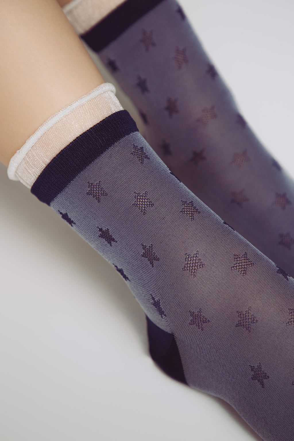 Conte Socks Classic - 491 Decorative Transparent Mesh