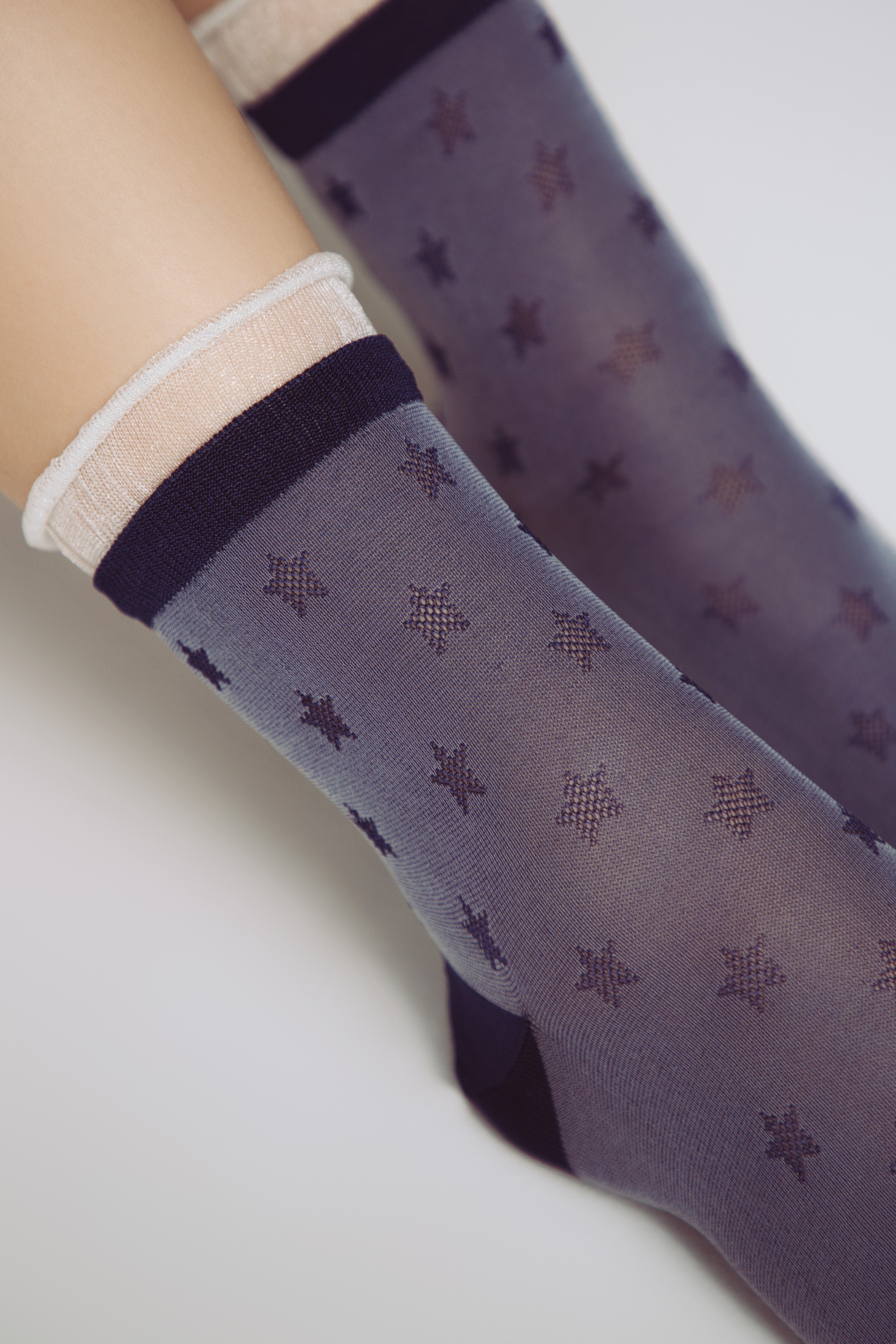 Conte Socks Classic - 491 Decorative Transparent Mesh