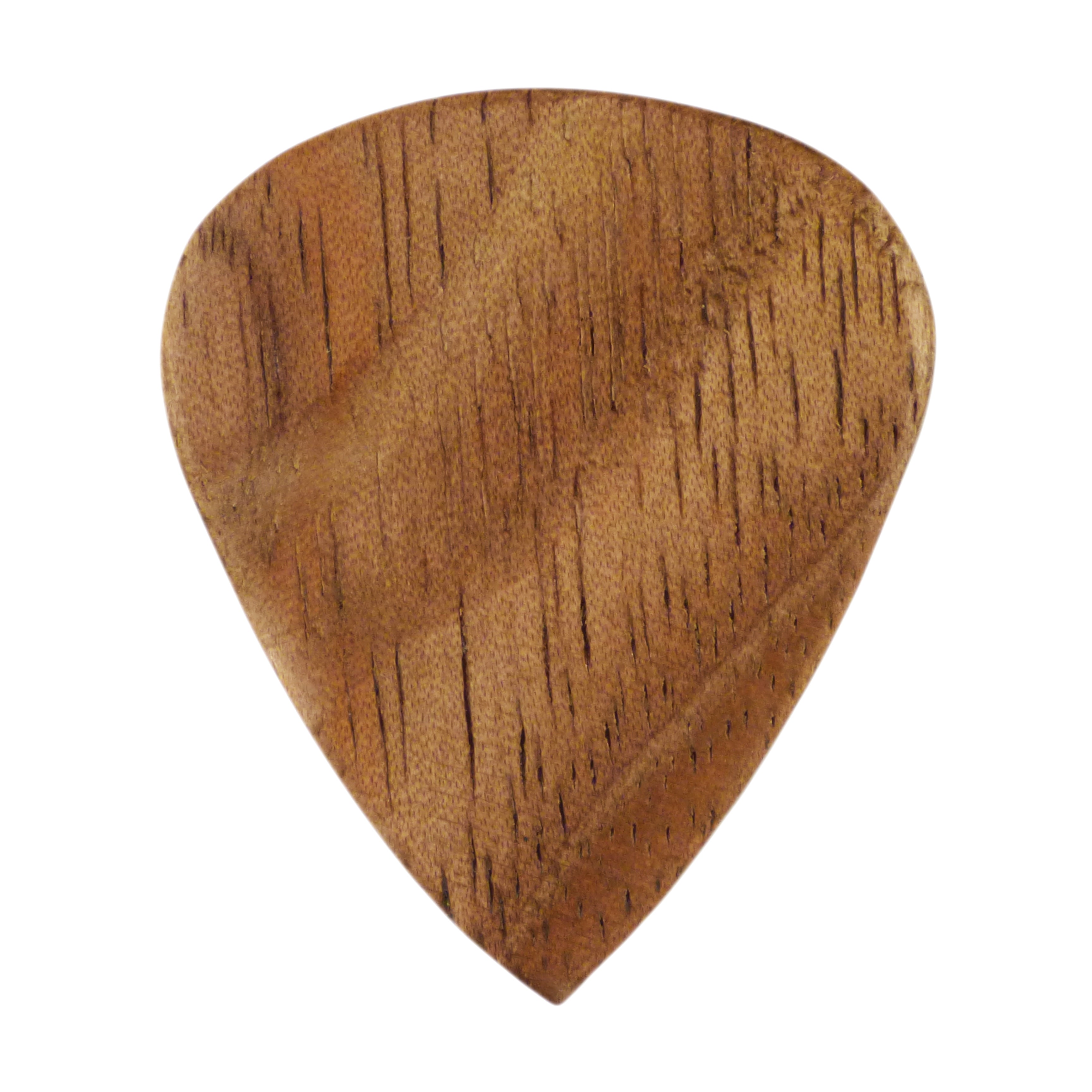 Walnut Wood Guitar Or Bass Pick - 3.0 mm Ultra Heavy Gauge - 351 Groove Shape - Natural Finish Handmade Specialty Exotic Plectrum