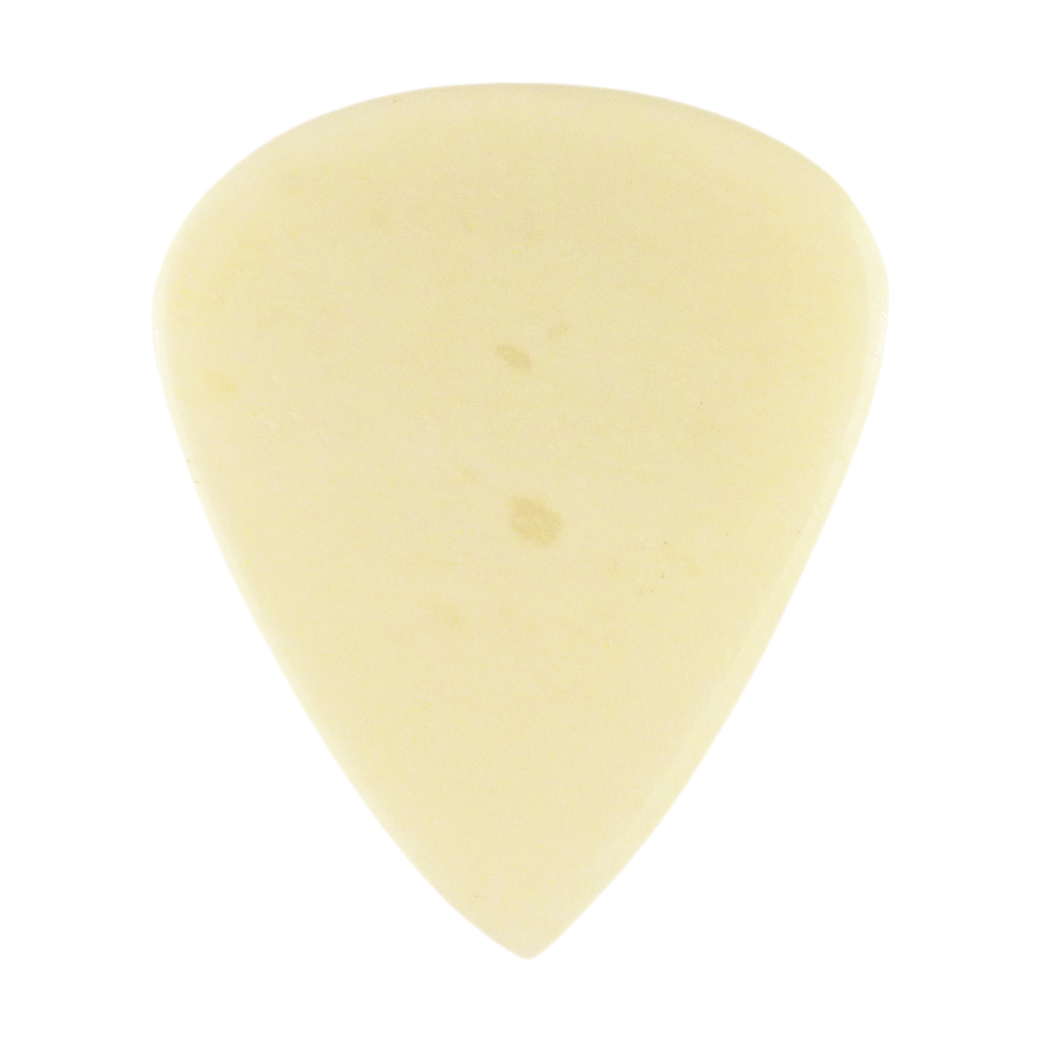 Camel Bone Guitar Or Bass Pick - 3.0 mm Ultra Heavy Gauge - 351 Groove Shape - Natural Finish Handmade Specialty Exotic Plectrum