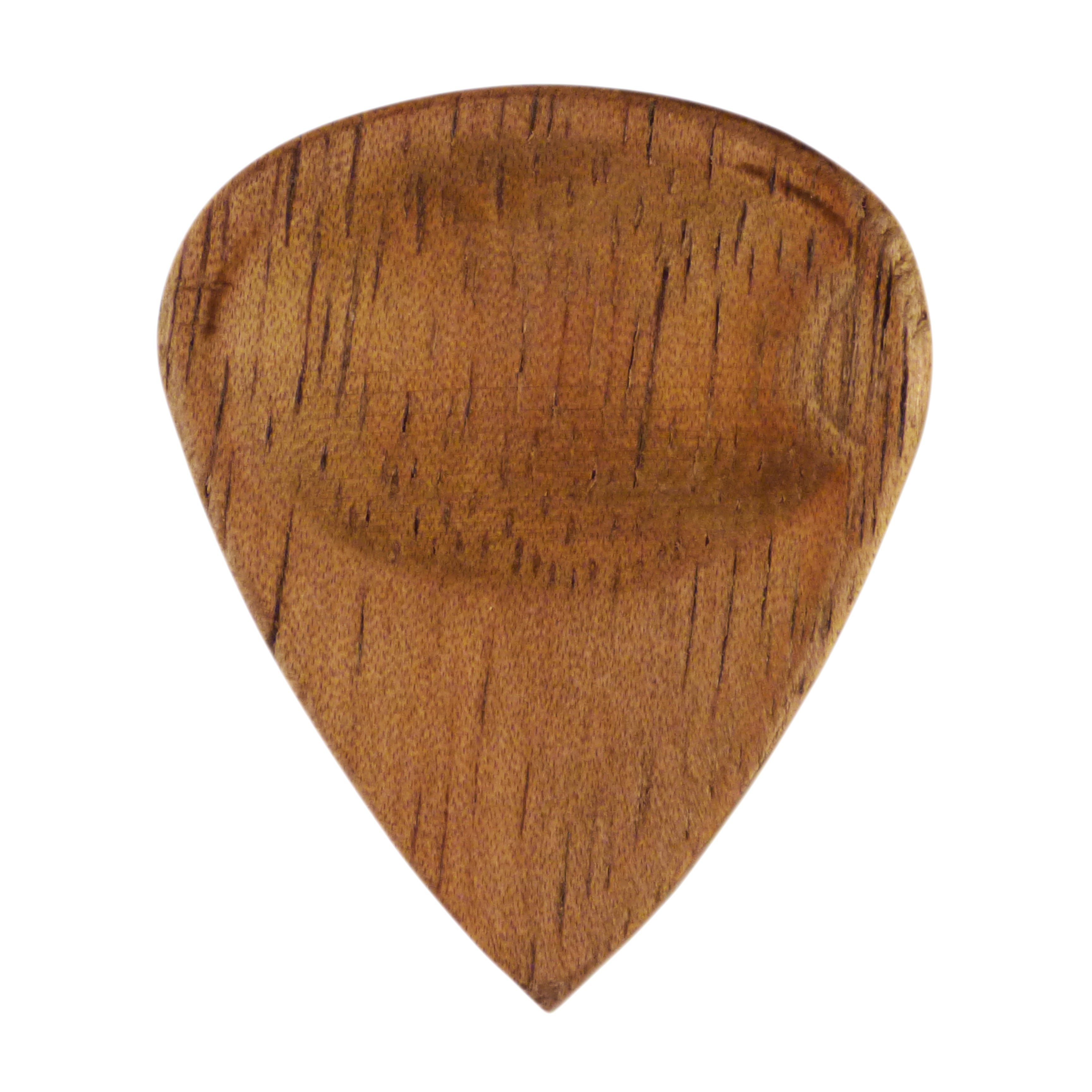 Walnut Wood Guitar Or Bass Pick - 3.0 mm Ultra Heavy Gauge - 351 Groove Shape - Natural Finish Handmade Specialty Exotic Plectrum