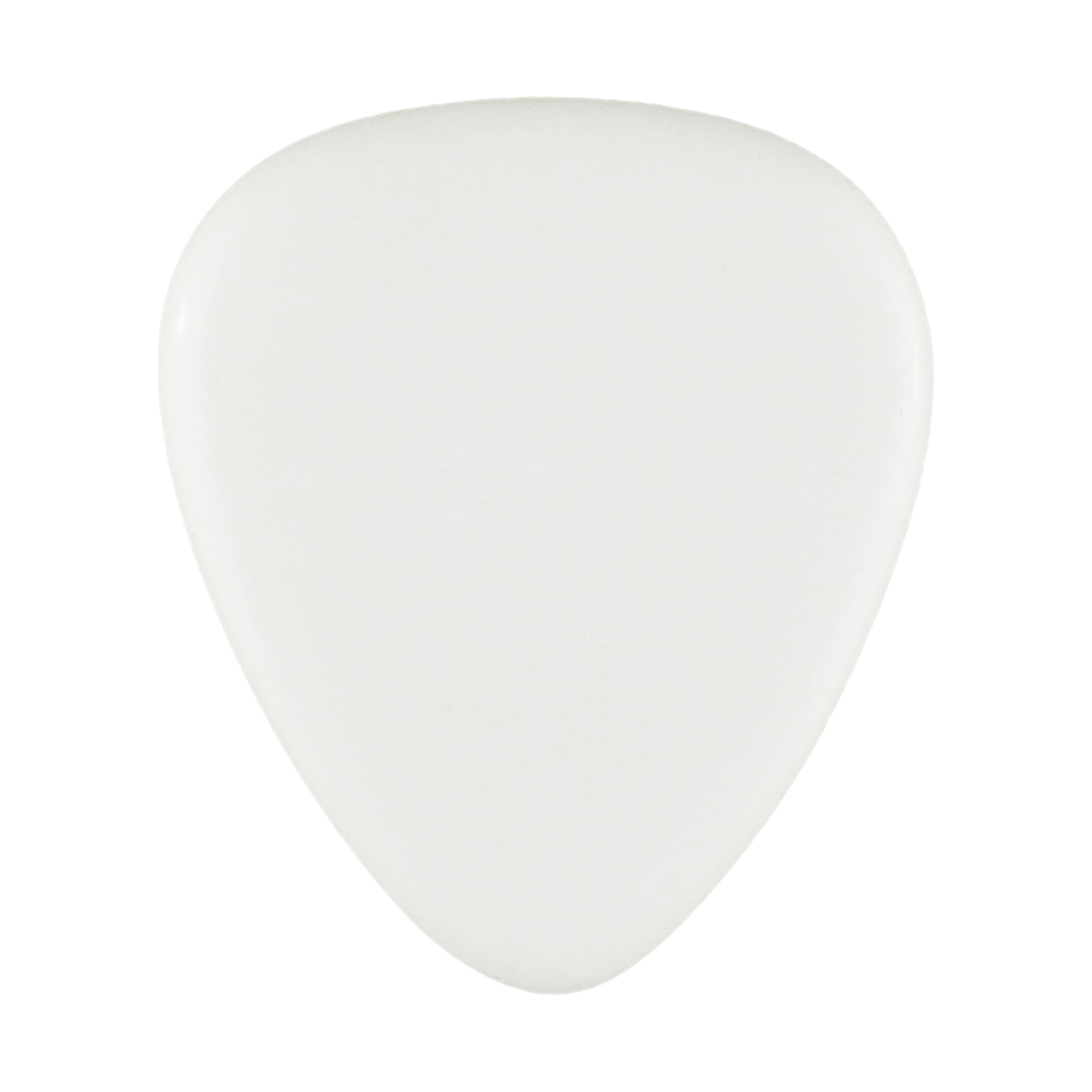 White Agate Stone Guitar Or Bass Pick - 3.0 mm Ultra Heavy Gauge - 351 Shape - Specialty Handmade Gemstone Exotic Plectrum