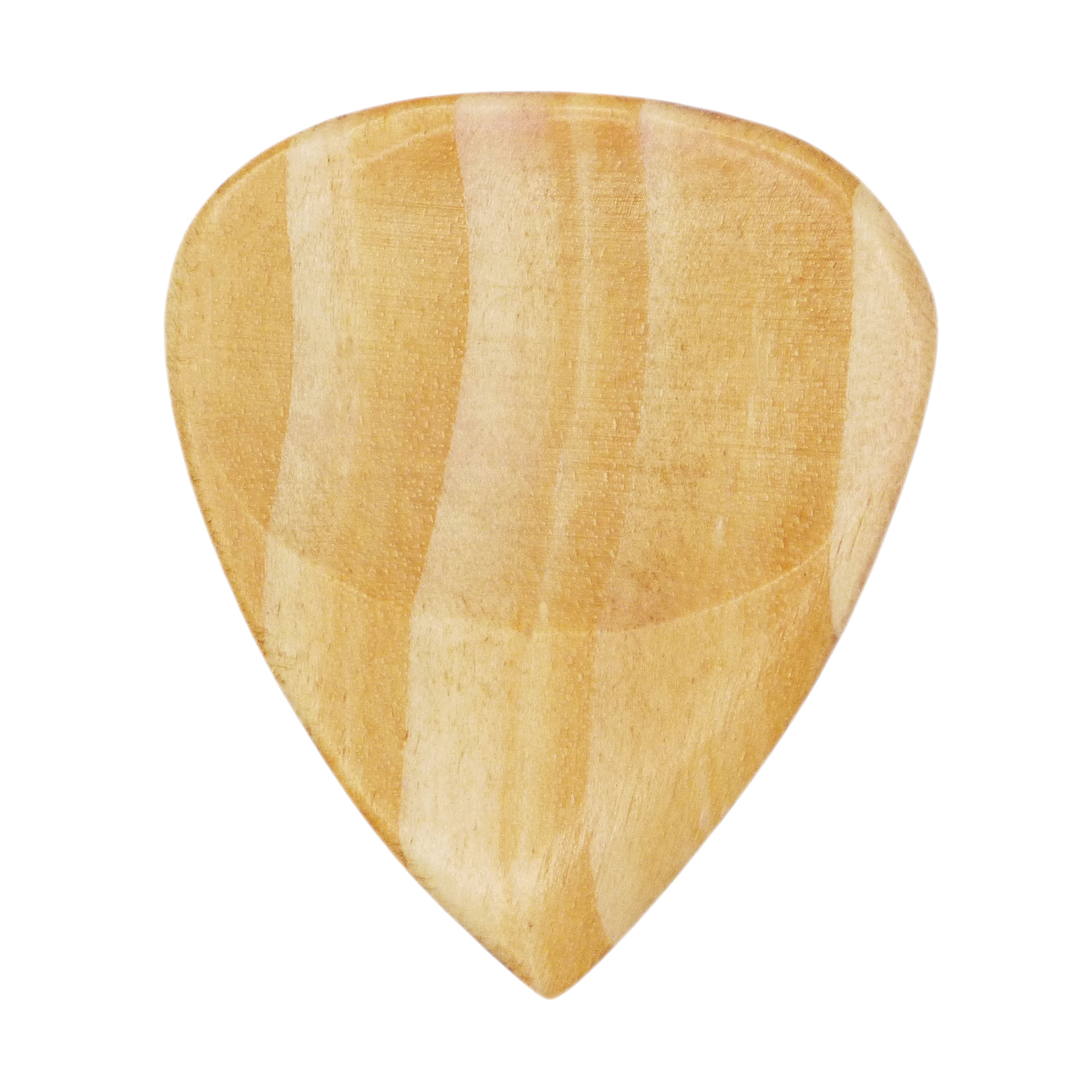 Cedar Wood Guitar Or Bass Pick - 3.0 mm Ultra Heavy Gauge - 351 Groove Shape - Natural Finish Handmade Specialty Exotic Plectrum