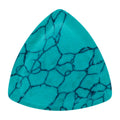 Turquoise Stone Guitar Or Bass Pick - 3.0 mm Ultra Heavy Gauge - 346 Rounded Triangle Shape - Specialty Handmade Gemstone Exotic Plectrum
