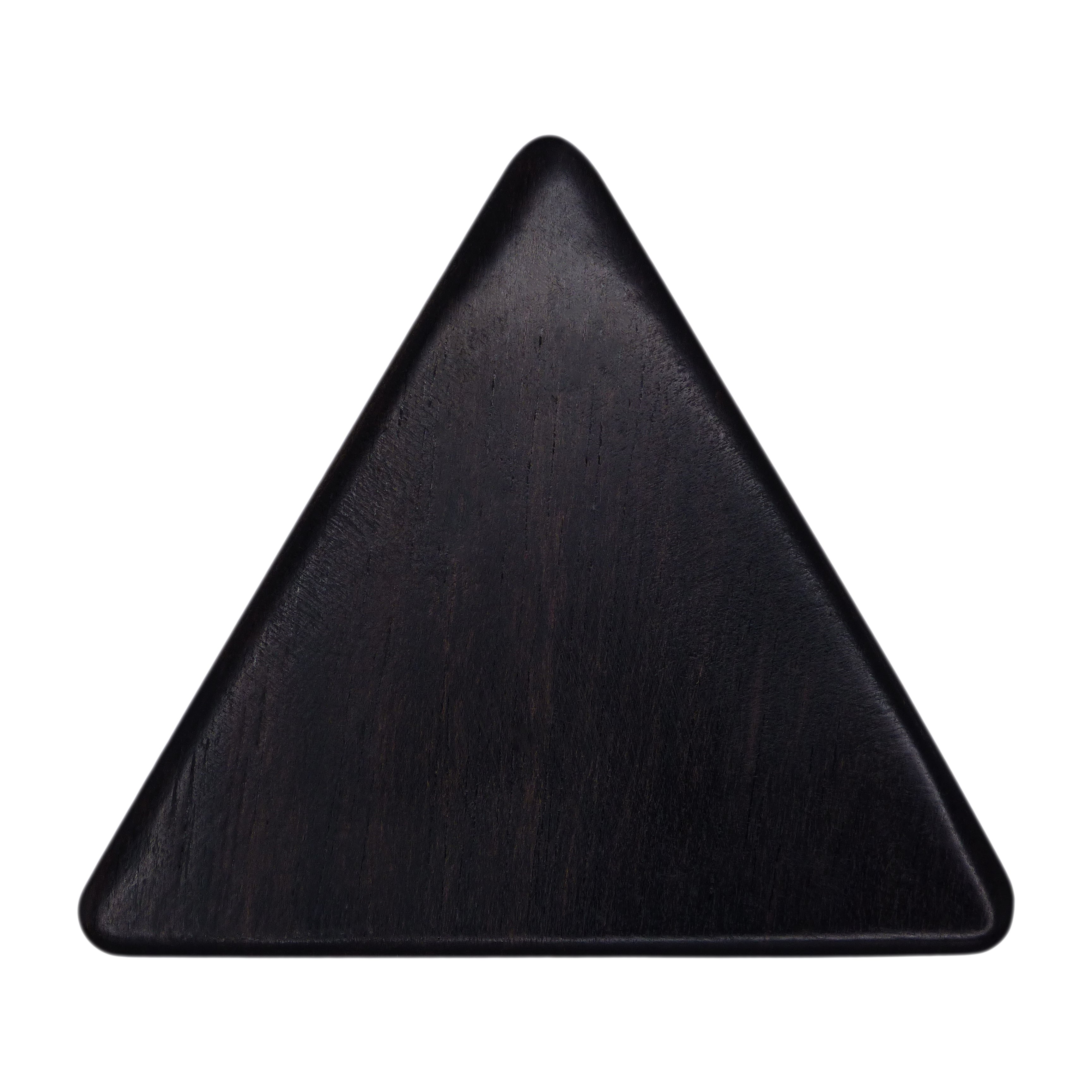 Ebony Wood Guitar Or Bass Pick - 1.5 mm Ultra Heavy Gauge - 355 Large Triangle Shape - Natural Finish Handmade Specialty Exotic Plectrum