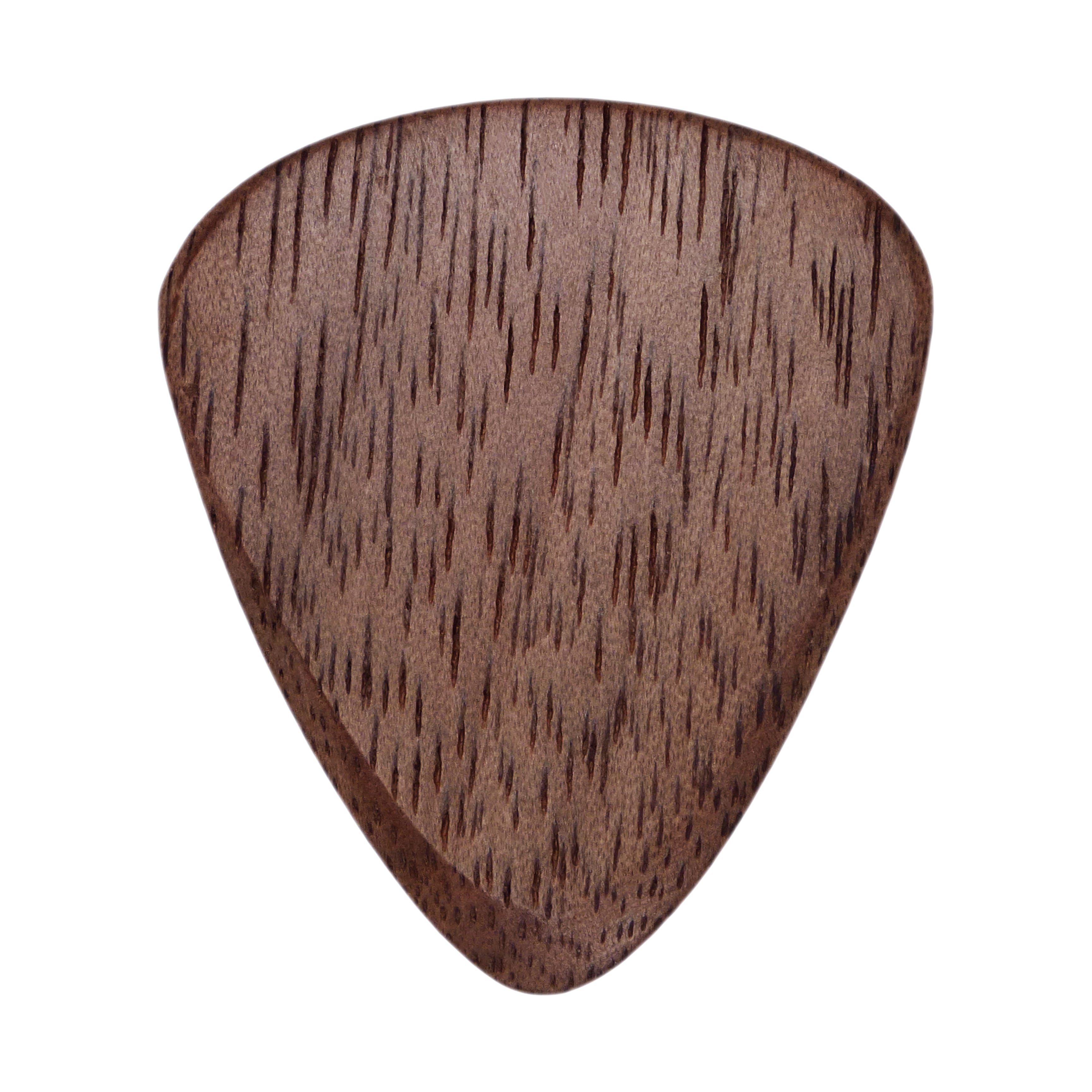 Walnut Wood Guitar Or Bass Pick - 3.0 mm Ultra Heavy Gauge - 351 Wedge Shape - Natural Finish Handmade Specialty Exotic Plectrum