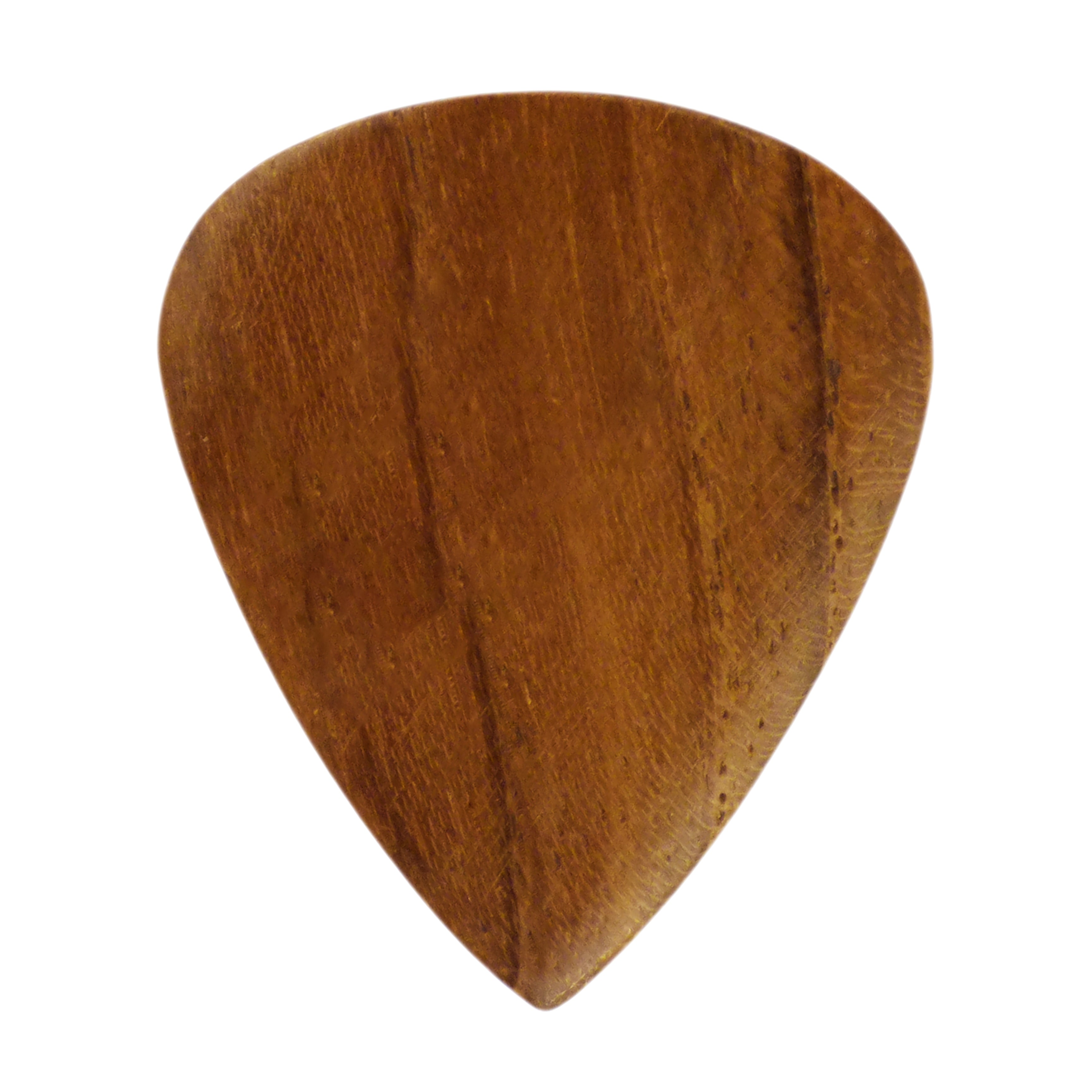 Teak Wood Guitar Or Bass Pick - 3.0 mm Ultra Heavy Gauge - 351 Groove Shape - Natural Finish Handmade Specialty Exotic Plectrum