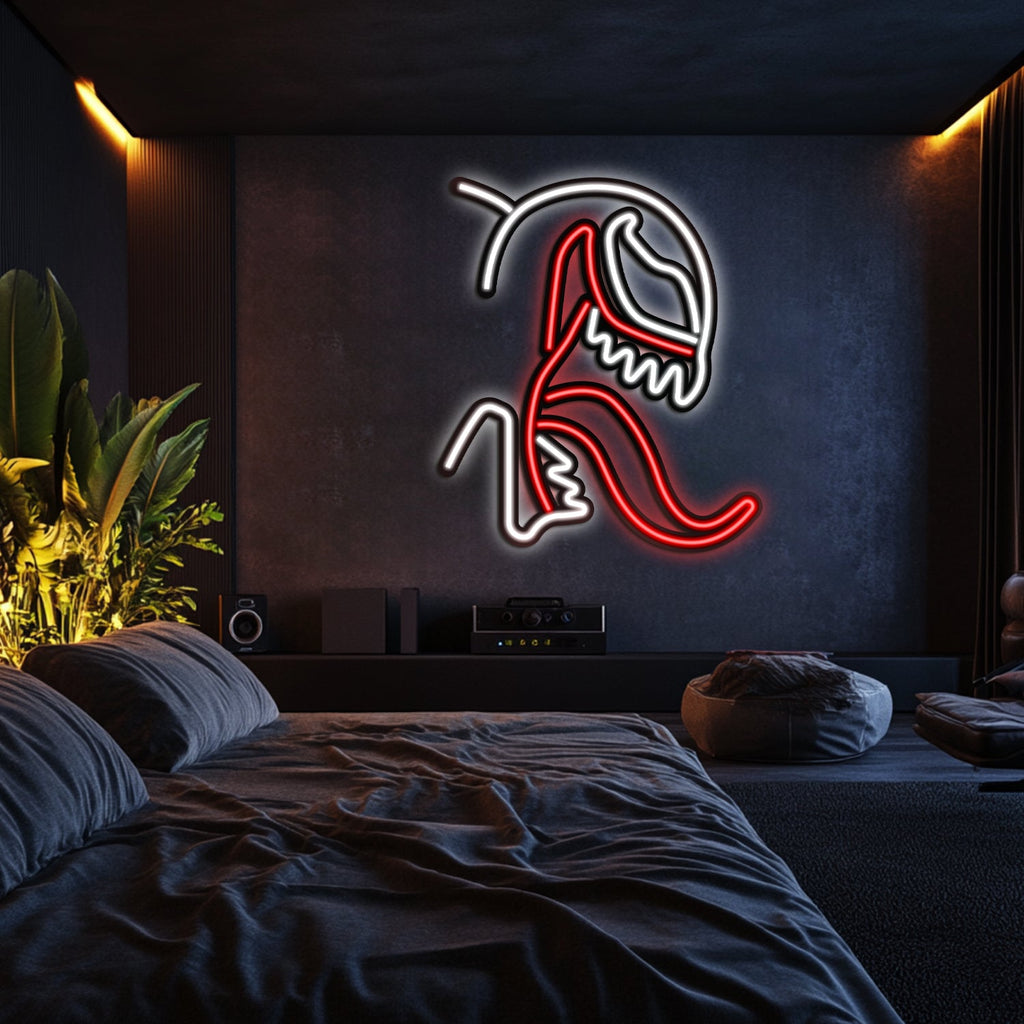 Venom Metal Neon Wall Art- LN0083