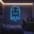 Emoji Ghost Metal Neon Wall Art- LN0064