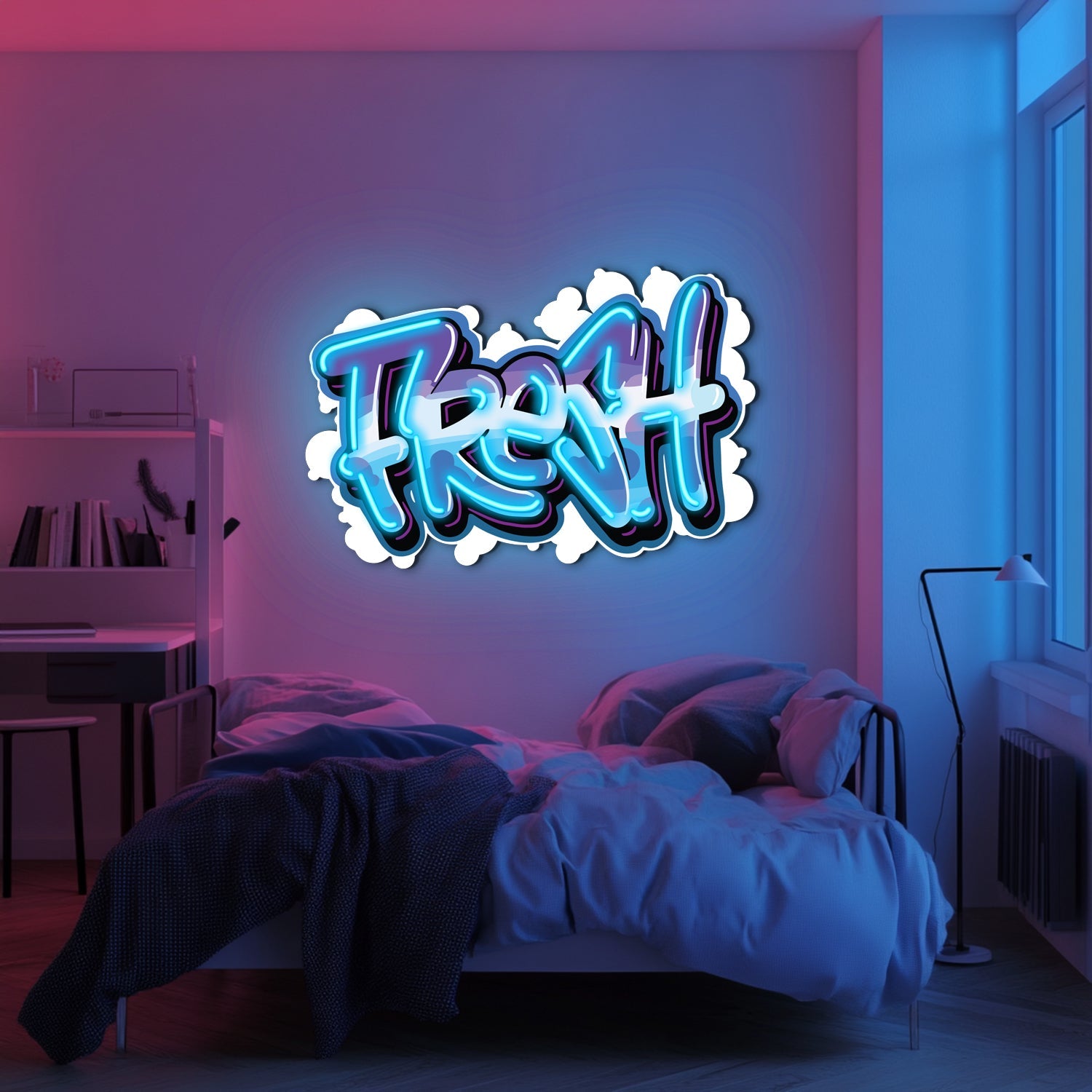 UV Printed Fresh Neon Wall Art- LV0011