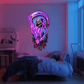 UV Printed Angel of Death Neon Wall Art- LV0004