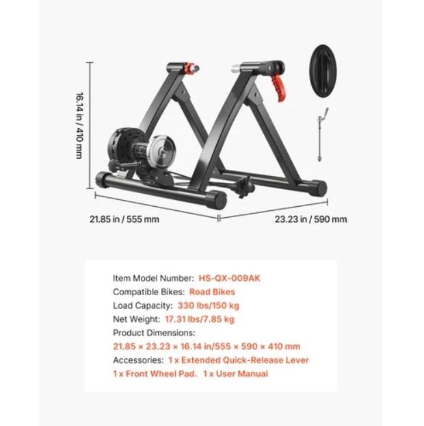 Uimoso Magnetic Bike Trainer Stand for Indoor Cycling,Fits 26-29in & 700C Wheels