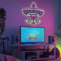 Muertos Skull Metal Neon Wall Art- LN0002
