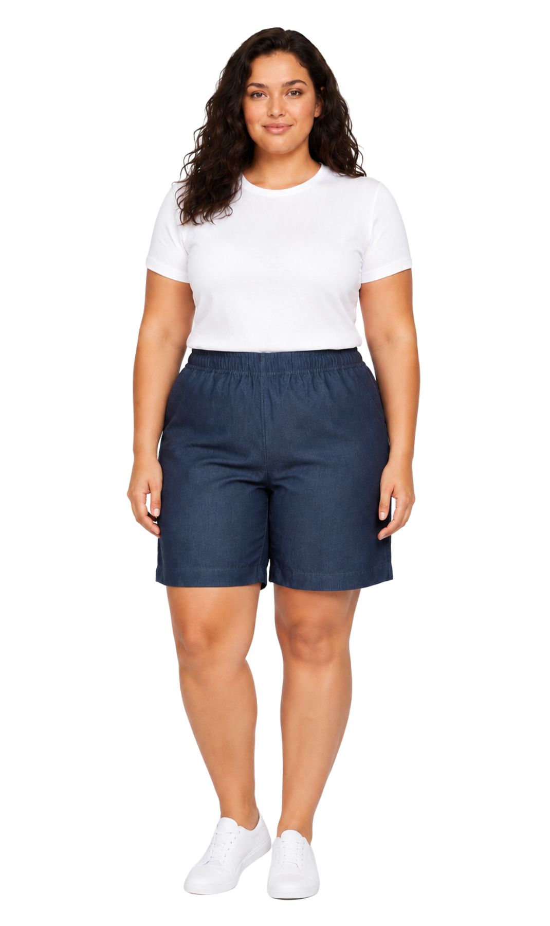 Women's Pull-On Denim and Twill Shorts — Stretch Waist No Zipper