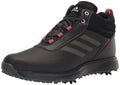 adidas Womens S2g Recycled Polyester Mid Cut Golf Shoes Core Black/Dark Silver/Wild Pink 5.5