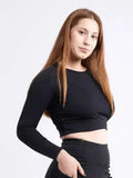 Long-Sleeve Crop Top