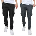 2-Pack Cotton Stretch Cargo Jogger Pants