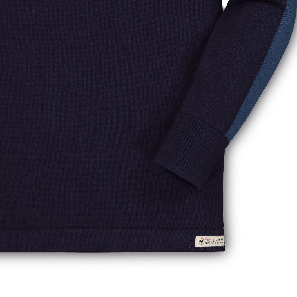 Long Sleeve Organic Sweater Polo - Baby