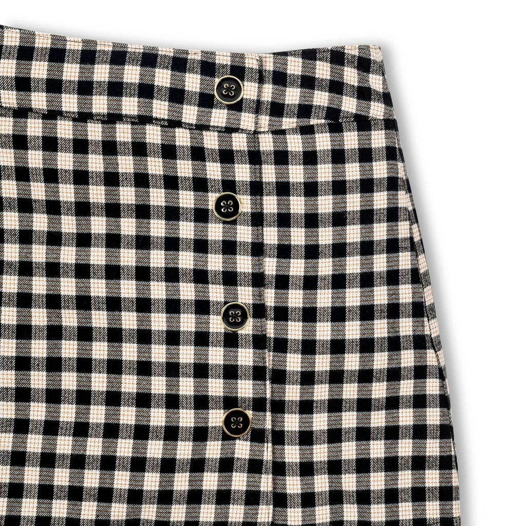Flannel Mini Skirt