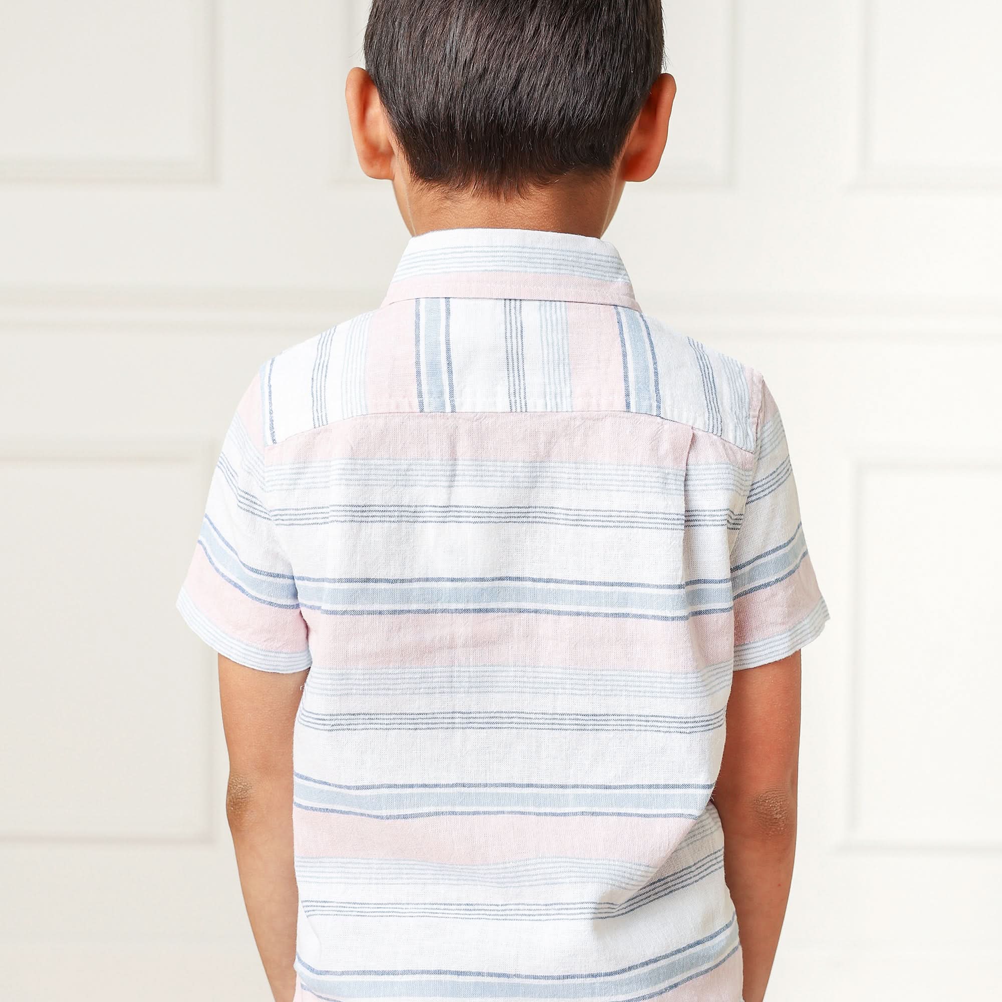 Linen Short Sleeve Button Down Shirt