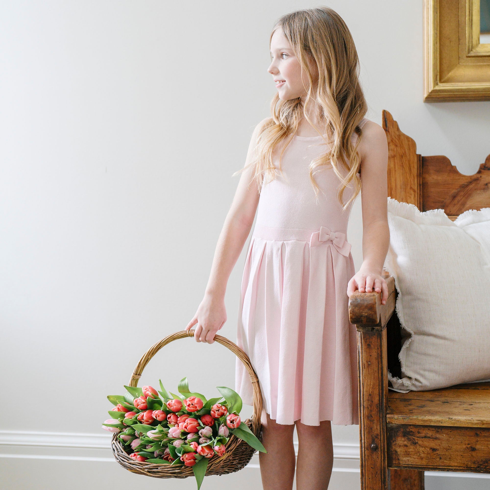 Organic Pleated Sweater Dress