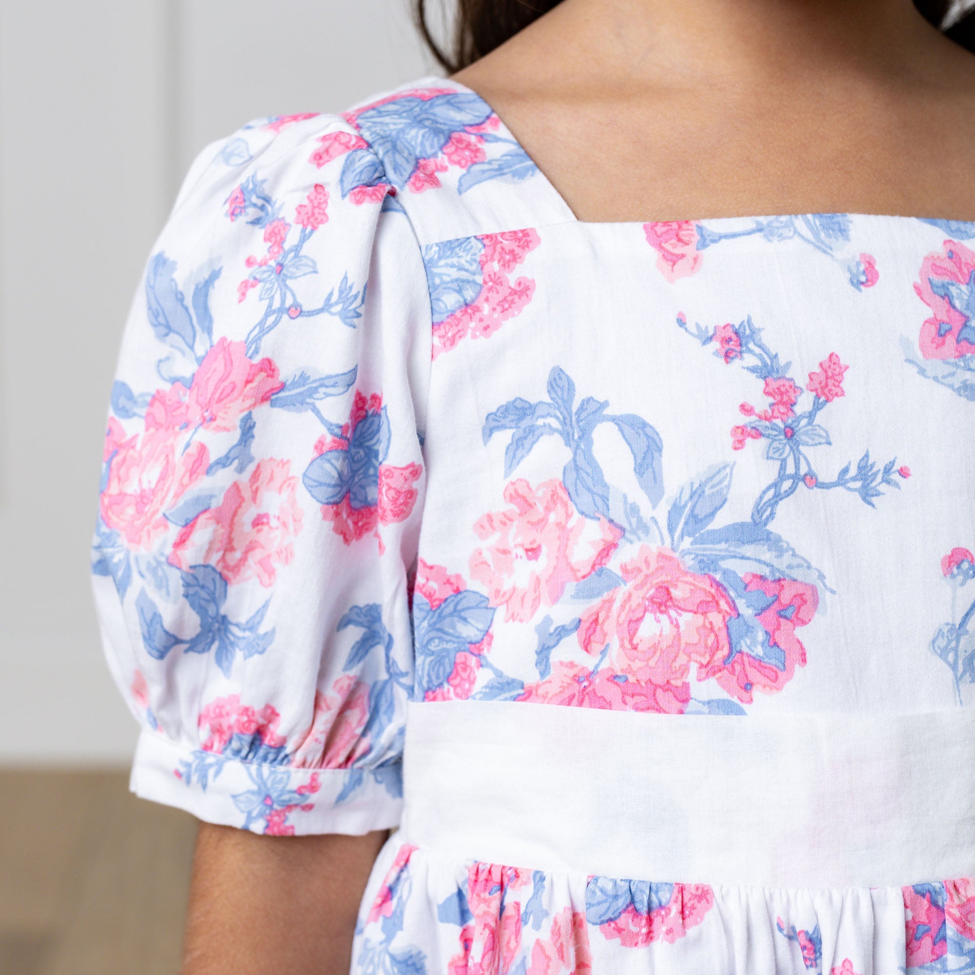 Organic Puff Sleeve Party Dress