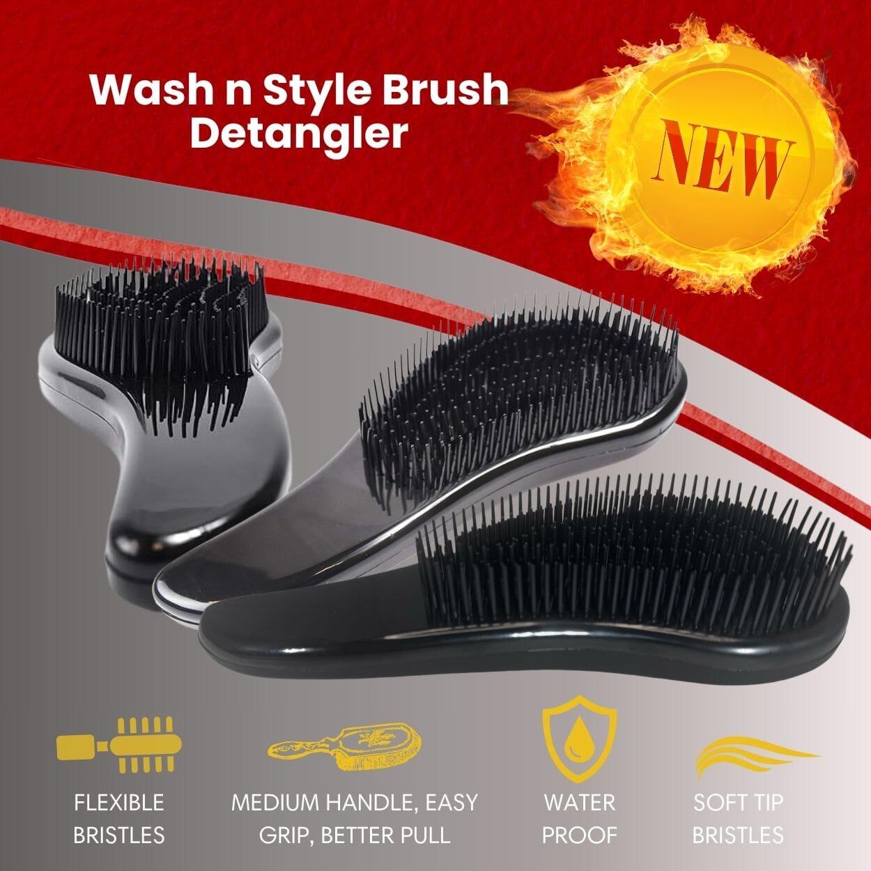 Wash n Style Brush Detangler