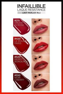 L'Oreal Paris Infaillible Drunk in Rose Liquid Lipstick - Long Lasting, High Shine, Vibrant Red Liquid Lipstick