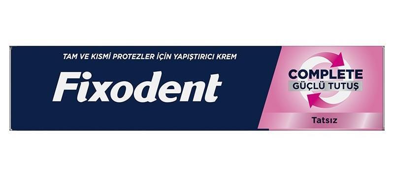 Fixodent Complete Denture Adhesive: Tasteless Formula, Strong Hold, Increased Comfort - 47 gr