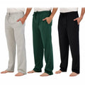 3-Pack: Men's Cotton Lounge Pajama Pants with Pockets