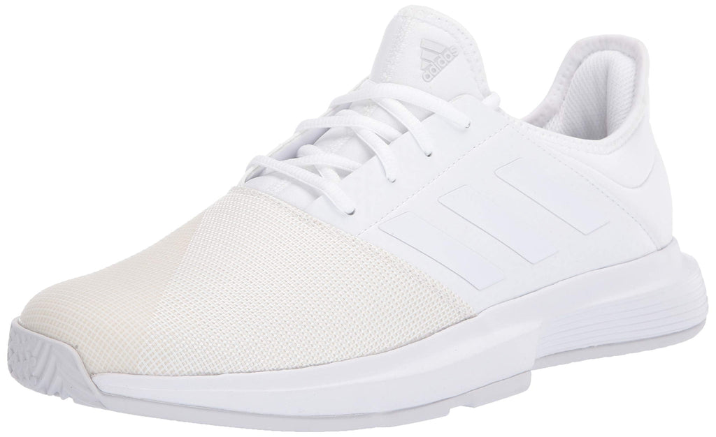 adidas Womens GameCourt Tennis Shoe FTWR White/FTWR White/Dash Grey 6 M US