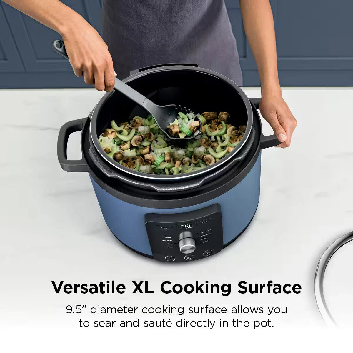 Ninja® HyperHeat™ 9-in-1 Pressure Cooker, 6.5-qt, Blue Macaron, PC201