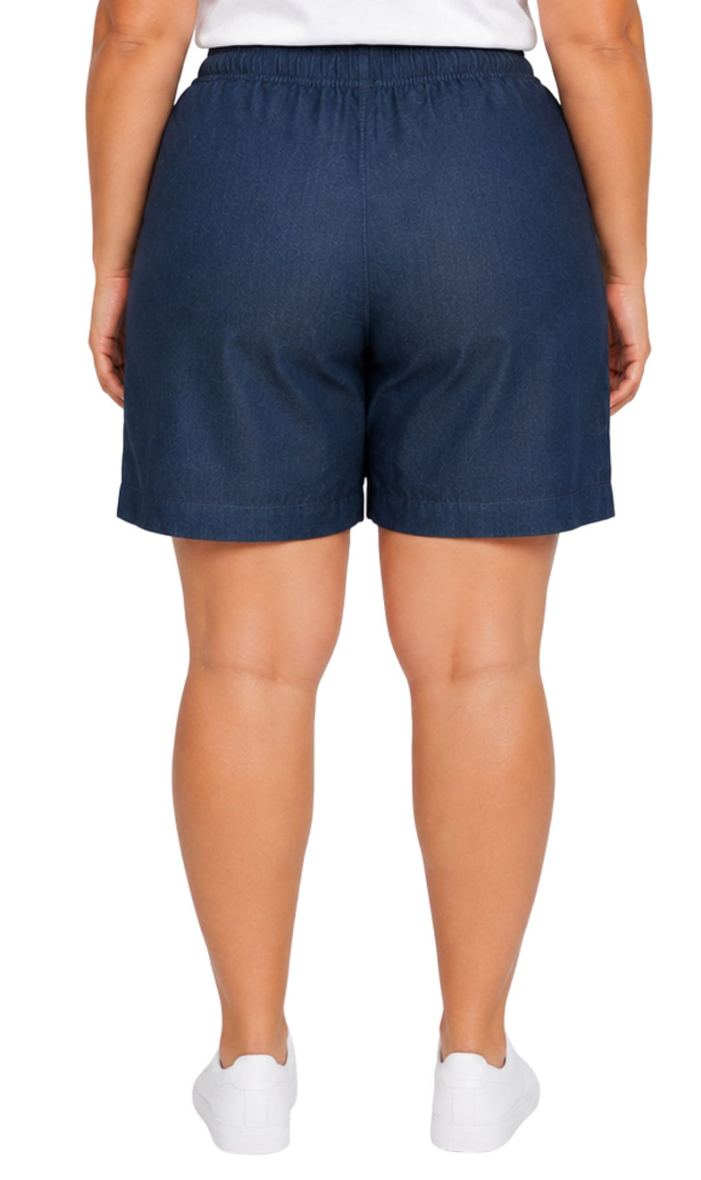 Women's Pull-On Denim and Twill Shorts — Stretch Waist No Zipper