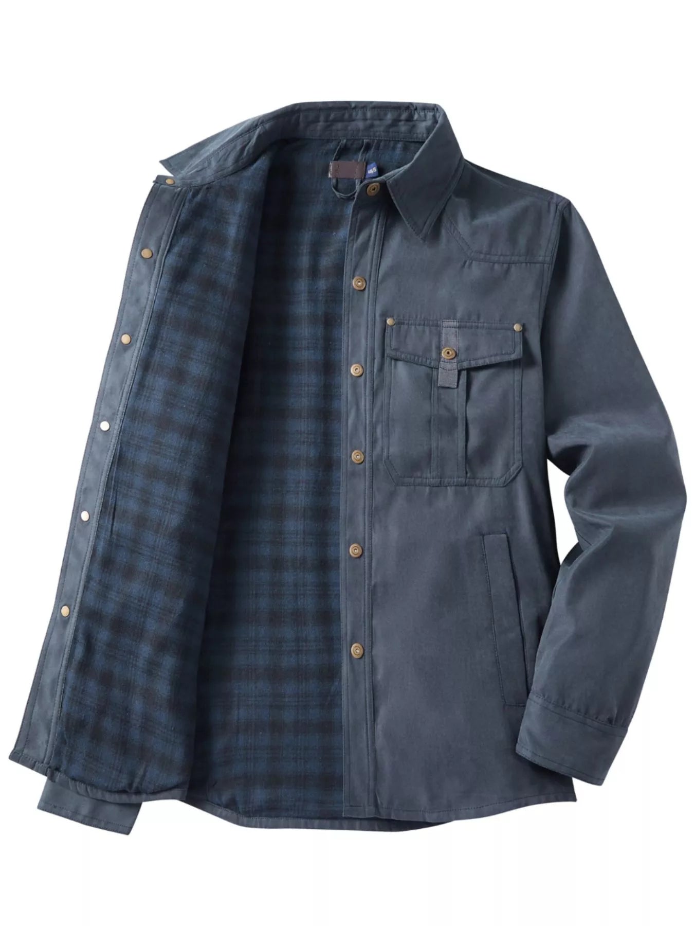 Men's Snap Down Long Sleeve Jacket