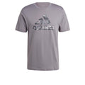adidas Mens Tall Size Camouflage Badge of Sport Graphic T-Shirt Grey