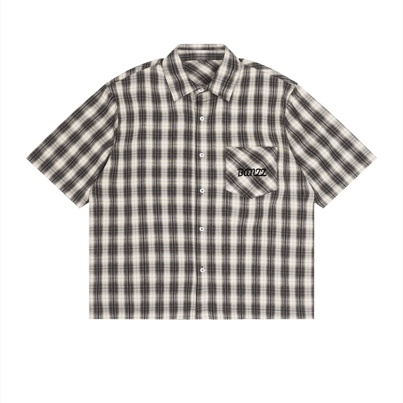Unisex Boxy Plaid Short Sleeve Shirt